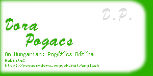 dora pogacs business card